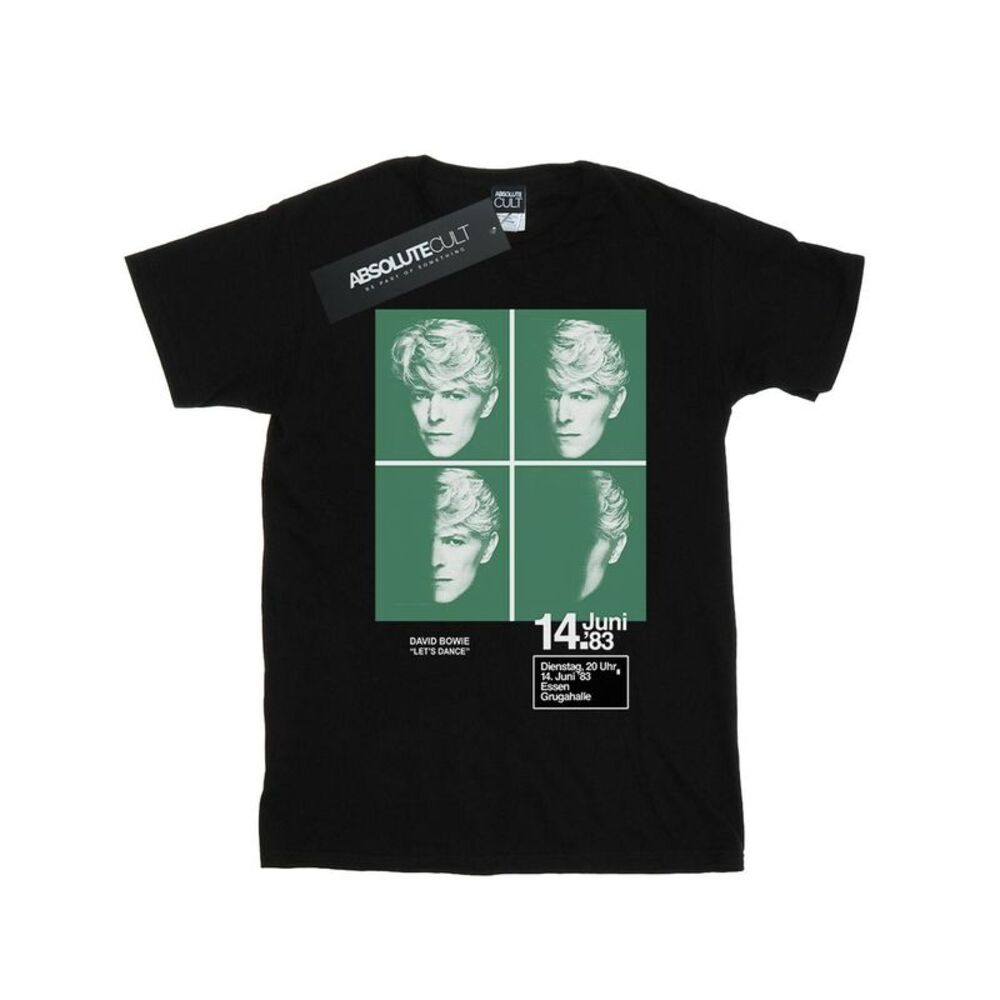 David Bowie Mens 1983 Concert Poster T-Shirt / Black